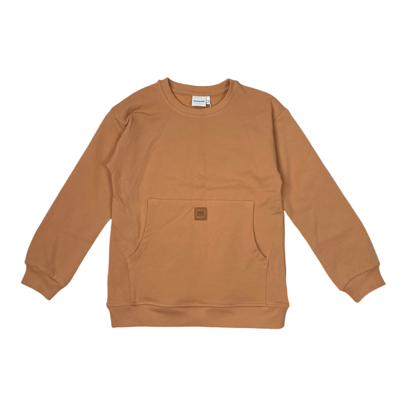 Metsola pocket sweatshirt, caramel brown | 110/116cm