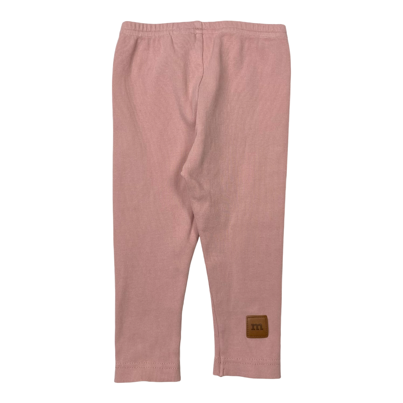 Metsola rib leggings, pink | 86/92cm