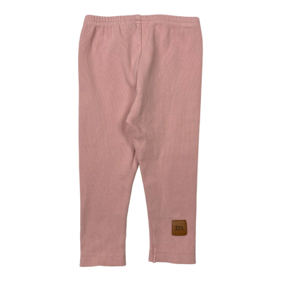 Metsola rib leggings, pink | 86/92cm