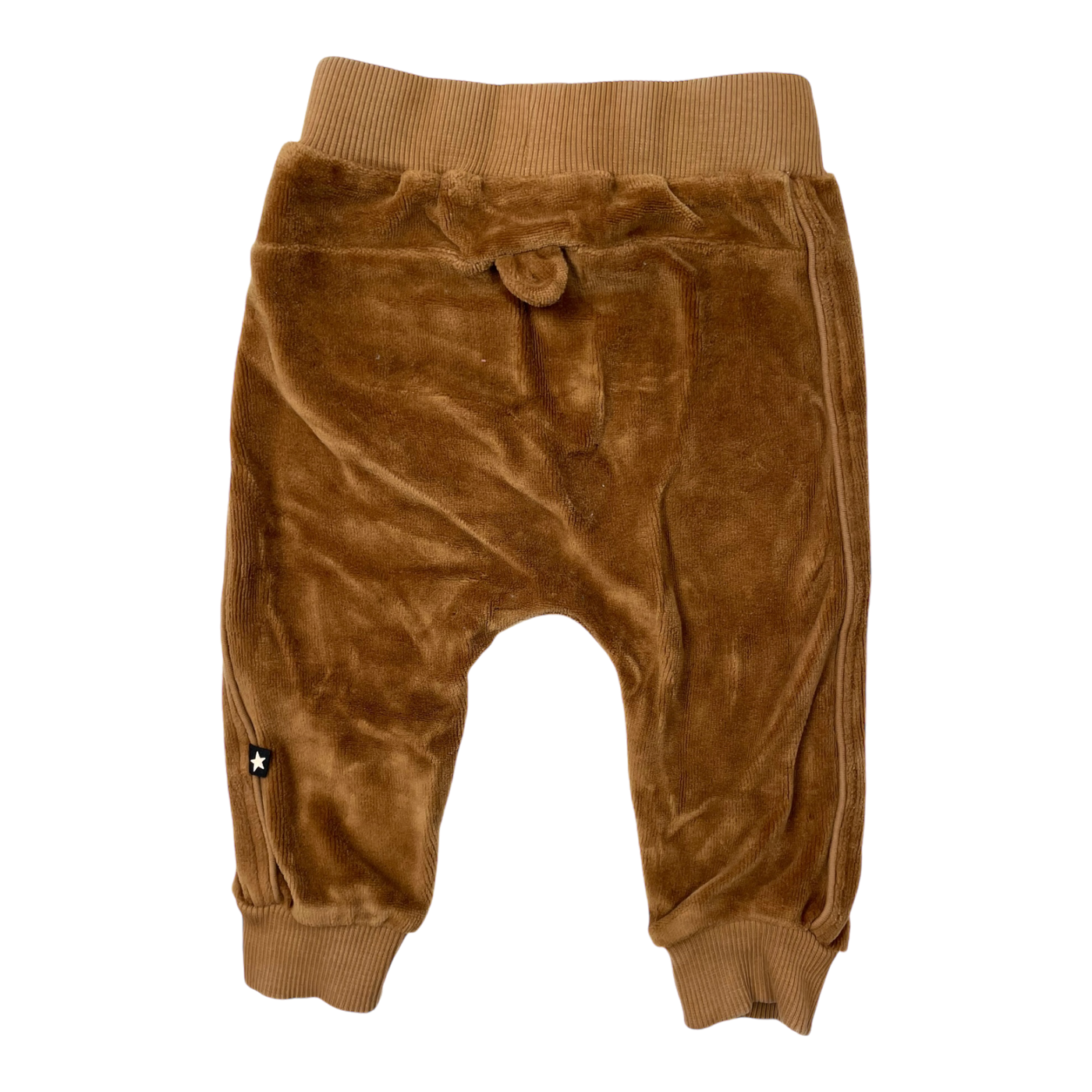 Molo baby velour pants, brown  | 68cm