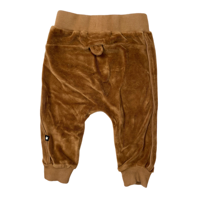 Molo baby velour pants, brown  | 68cm