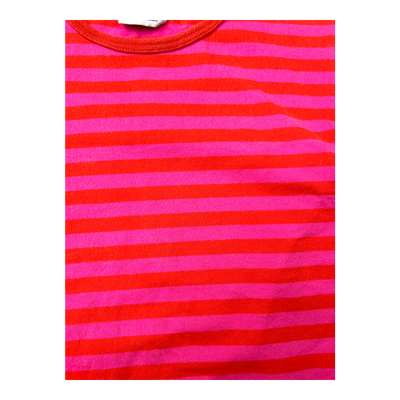 Marimekko stripe t-shirt, pink and red | 120cm