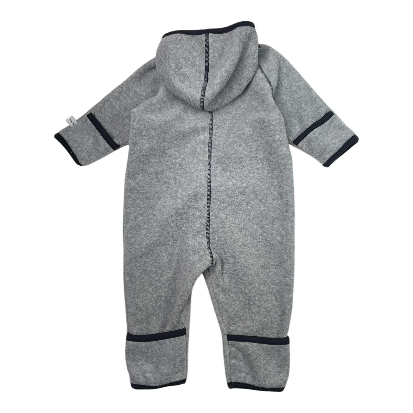 Molo fleece jumpsuit, grey | 68cm