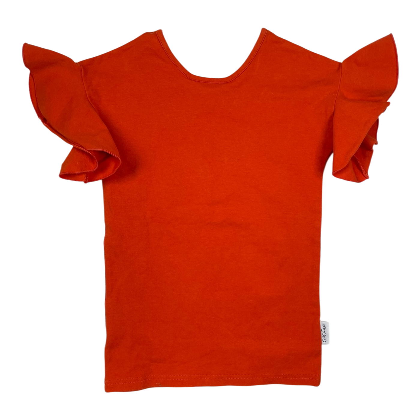 Gugguu frill t-shirt, red | 104cm