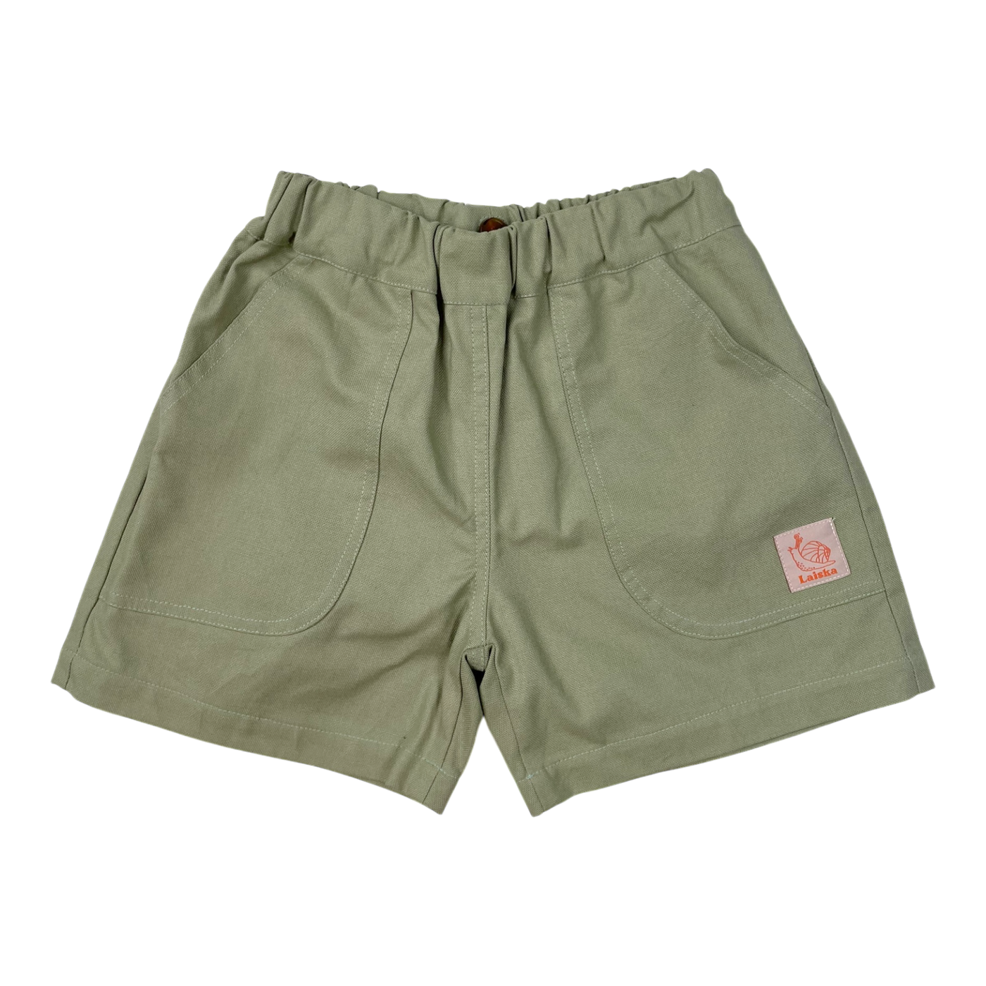 Laiska Ebba binka shorts, green | 110/116cm