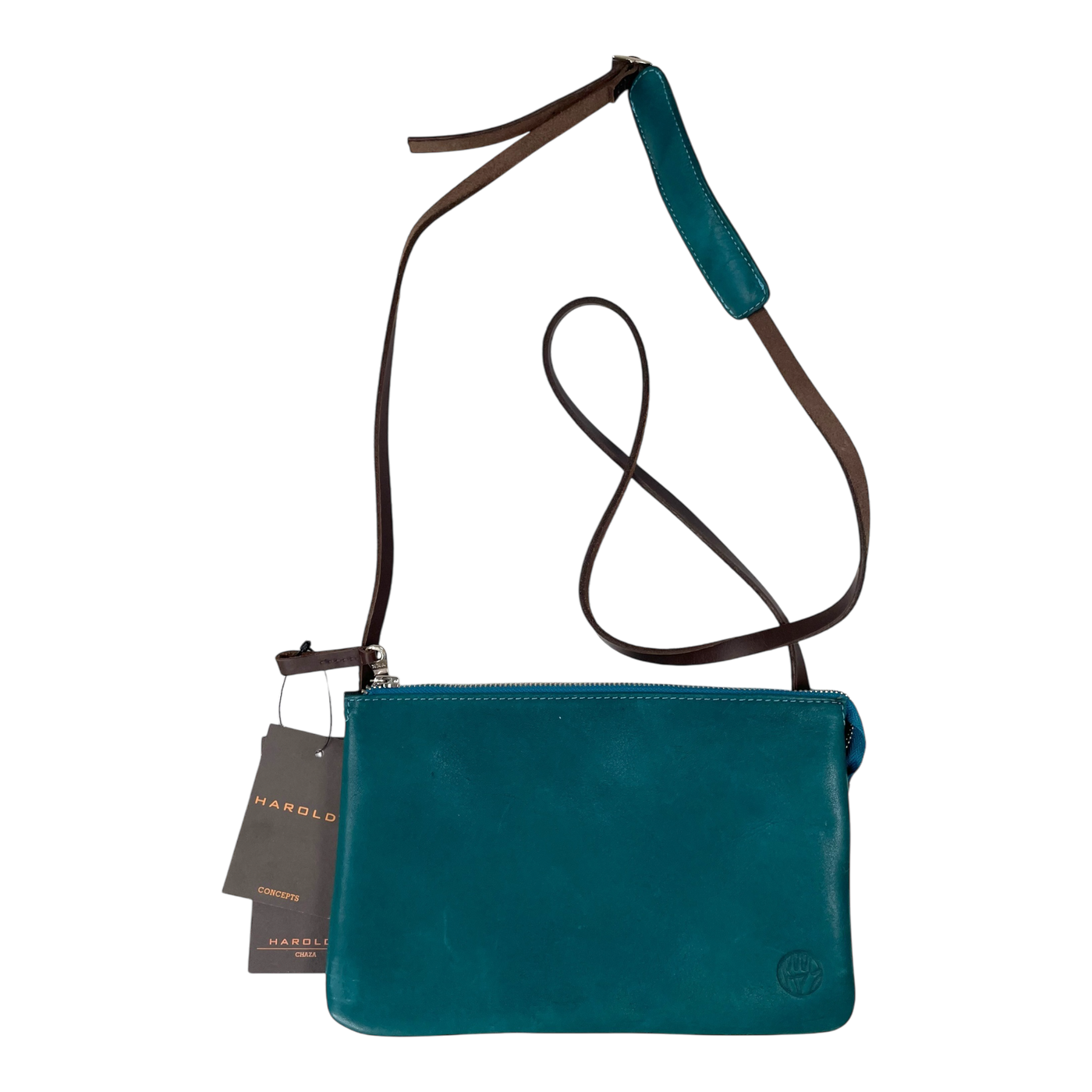 Harold's Bags plain crossbag small, turquoise