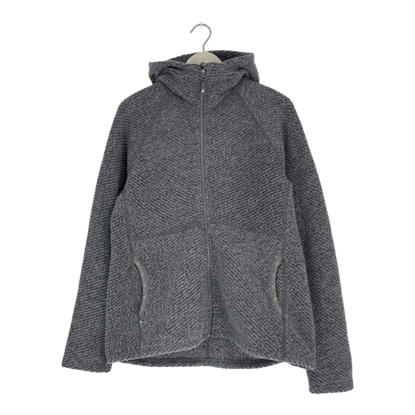 Varg abisko wool zip hoodie, dark grey | woman XL