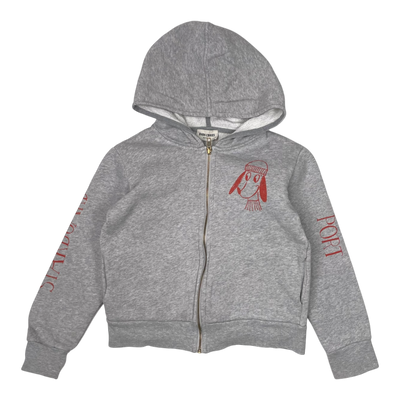 Bobo Choses zipped hoodie, grey | 134cm