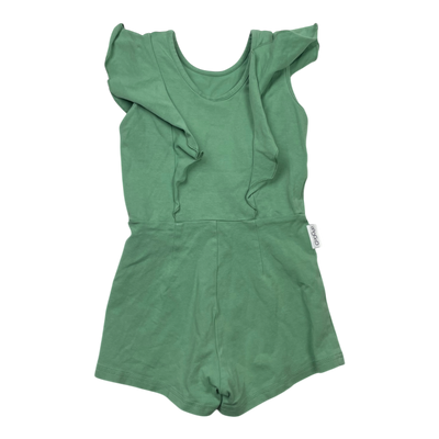 Gugguu frill jumpsuit, tea green | 98cm