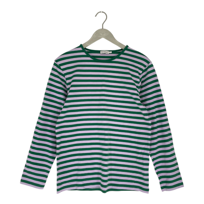 Marimekko stripe shirt, pink/green | woman S