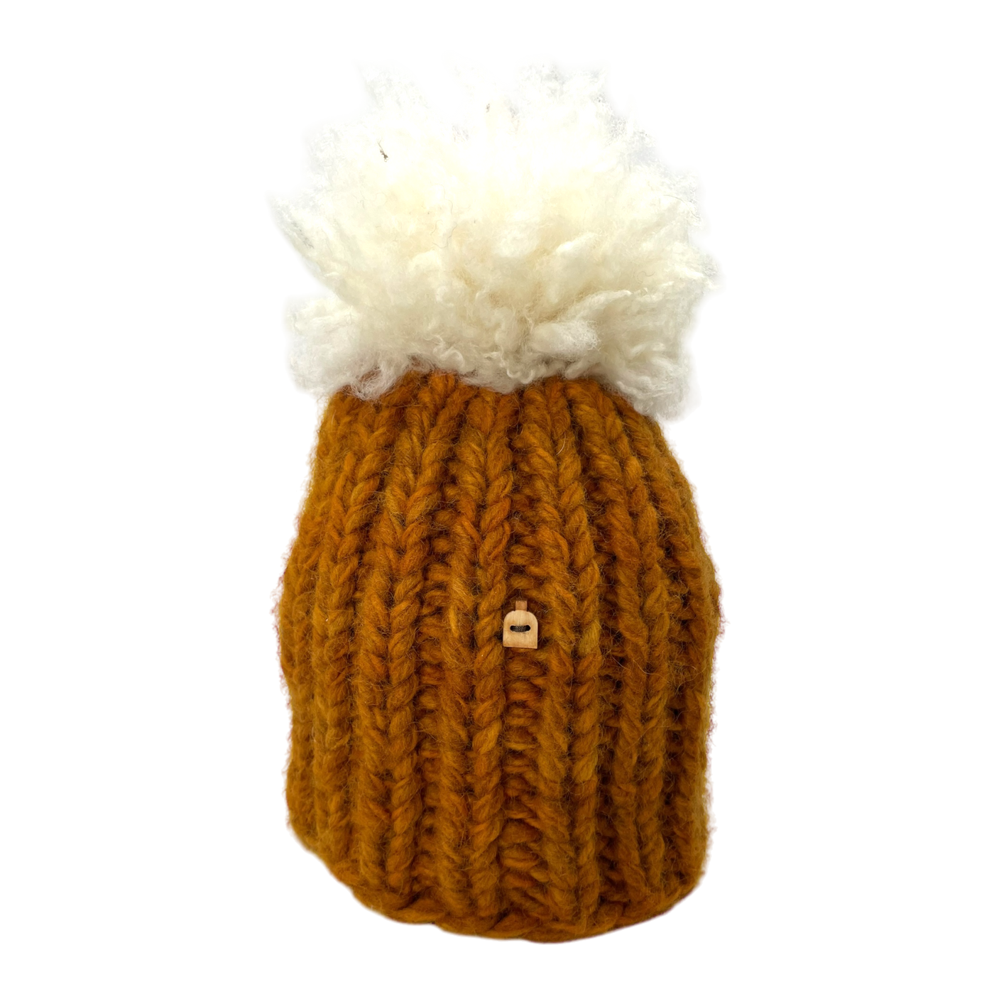 Myssyfarmi pom beanie, caramel brown | onesize