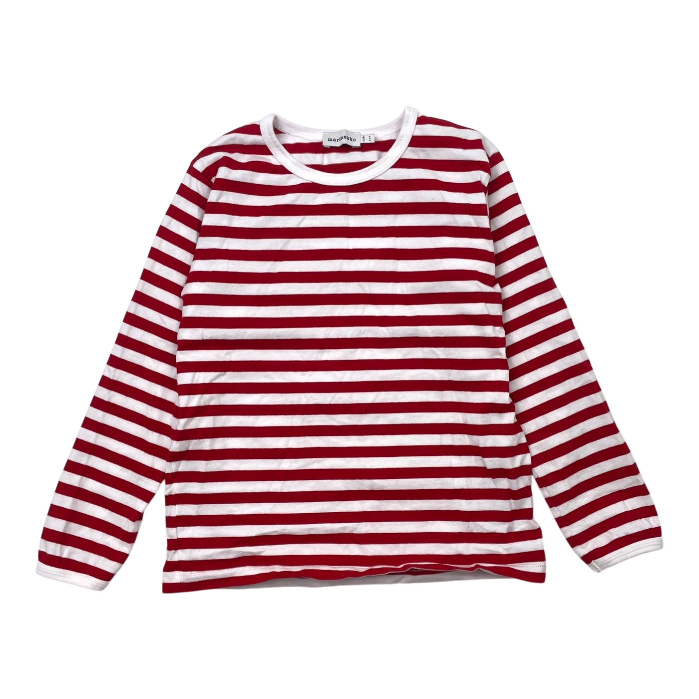 Marimekko stripe shirt, red/white | 128/134cm