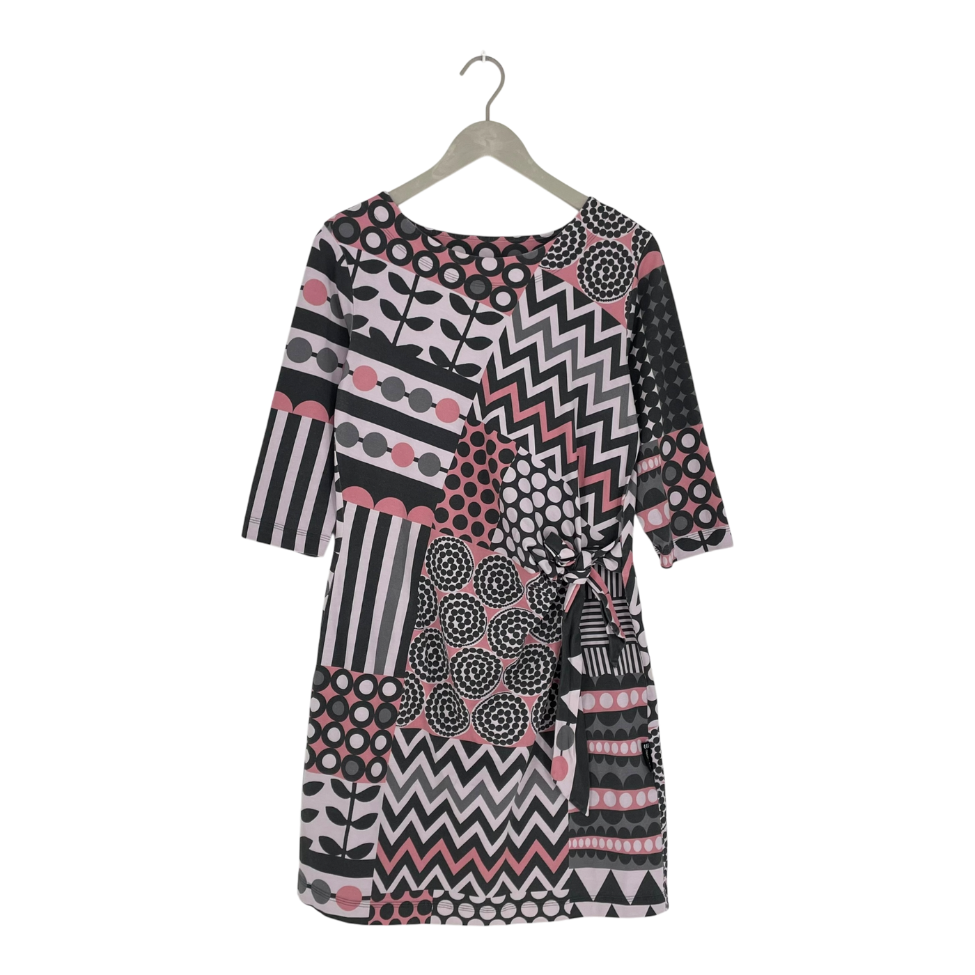 Ommellinen knot 3/4 sleeve tunic, dots/stripes | woman L