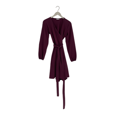 Versonpuoti wrap dress, burgundy | woman M