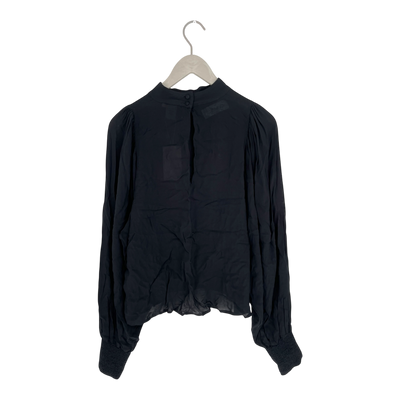 Kaiko puff blouse, black | woman M