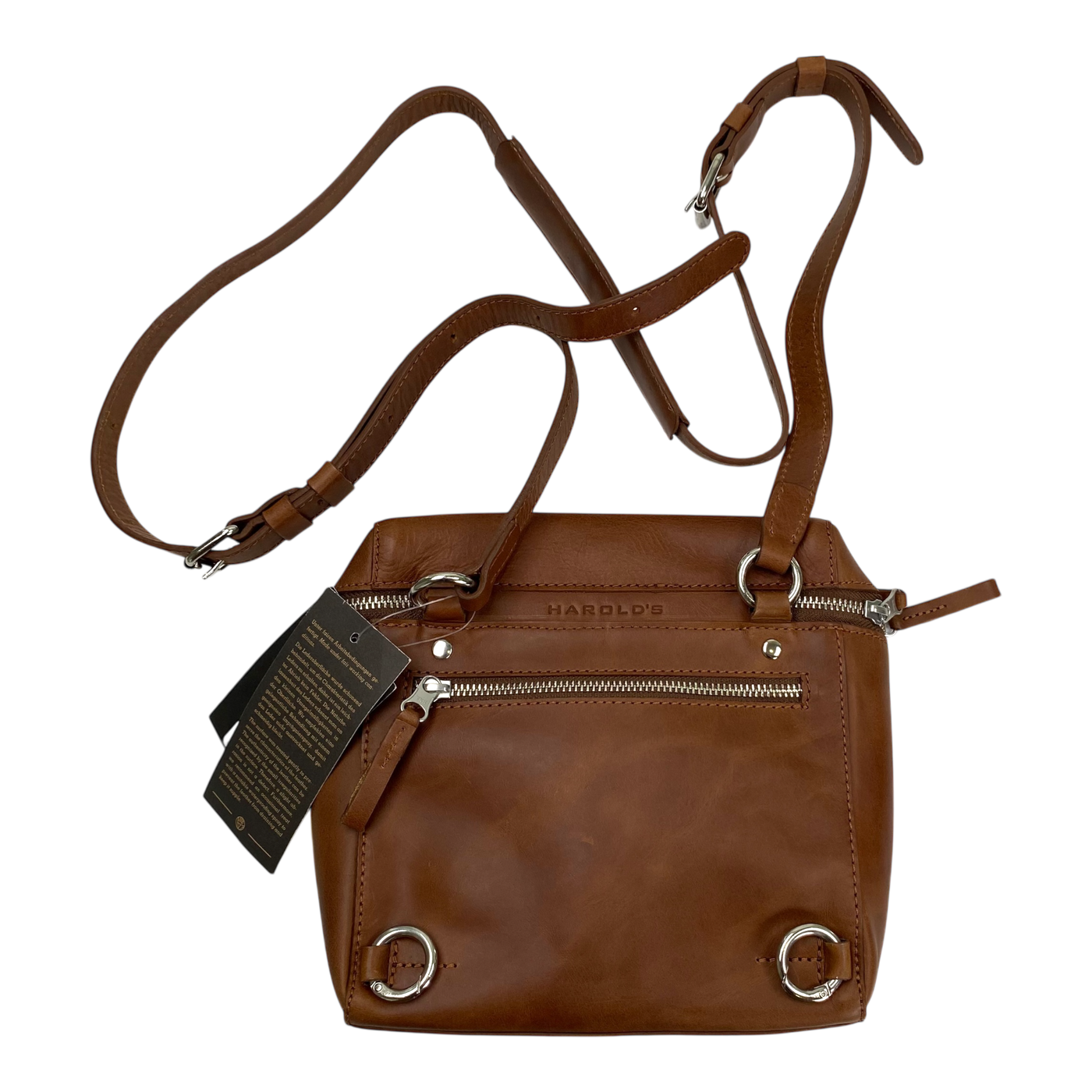Harold's Bags box shoulderbag, cognac