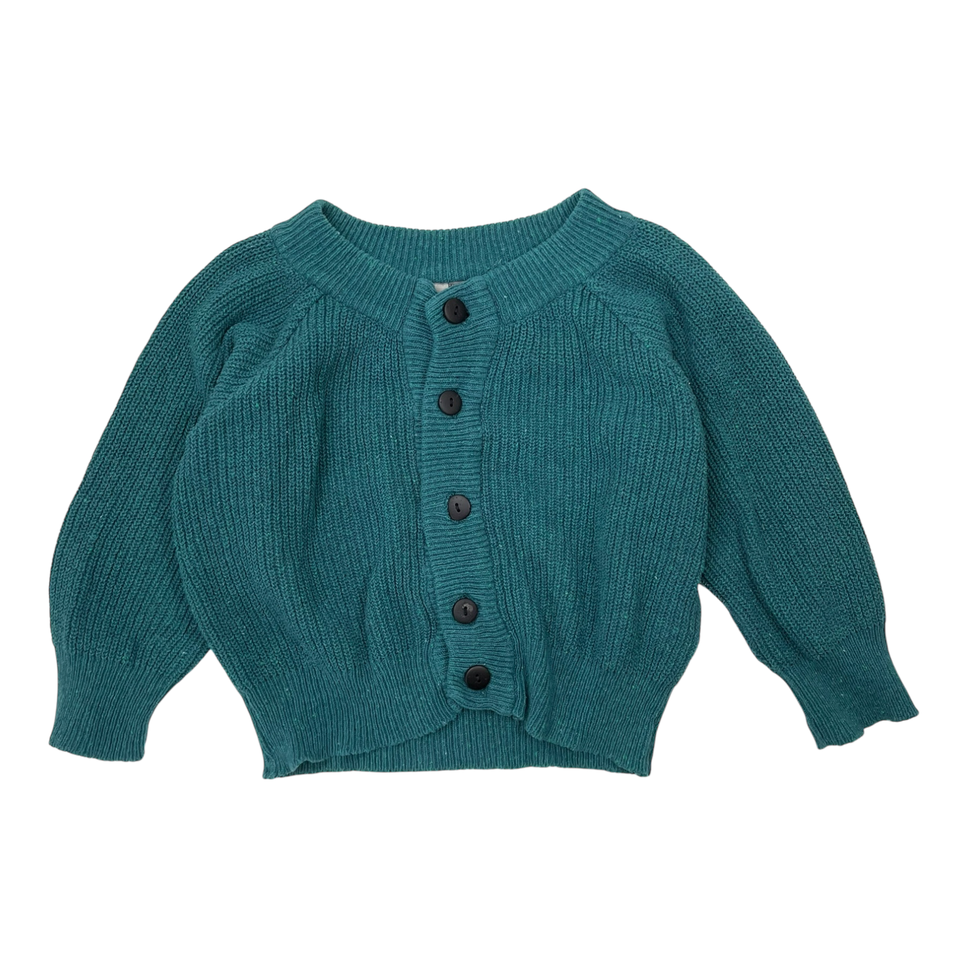 Papu knit cardigan, teal | 98/104cm