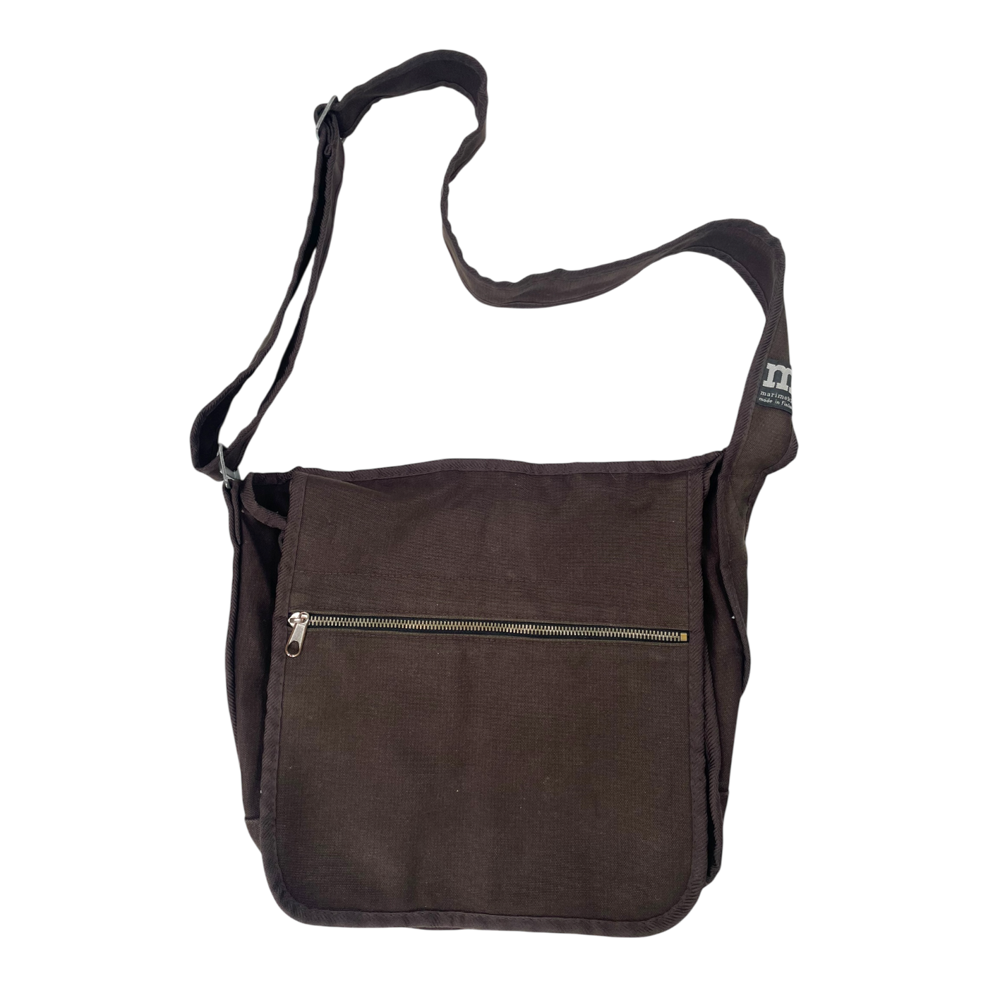 Marimekko urbaani canvas shoulder bag, brown
