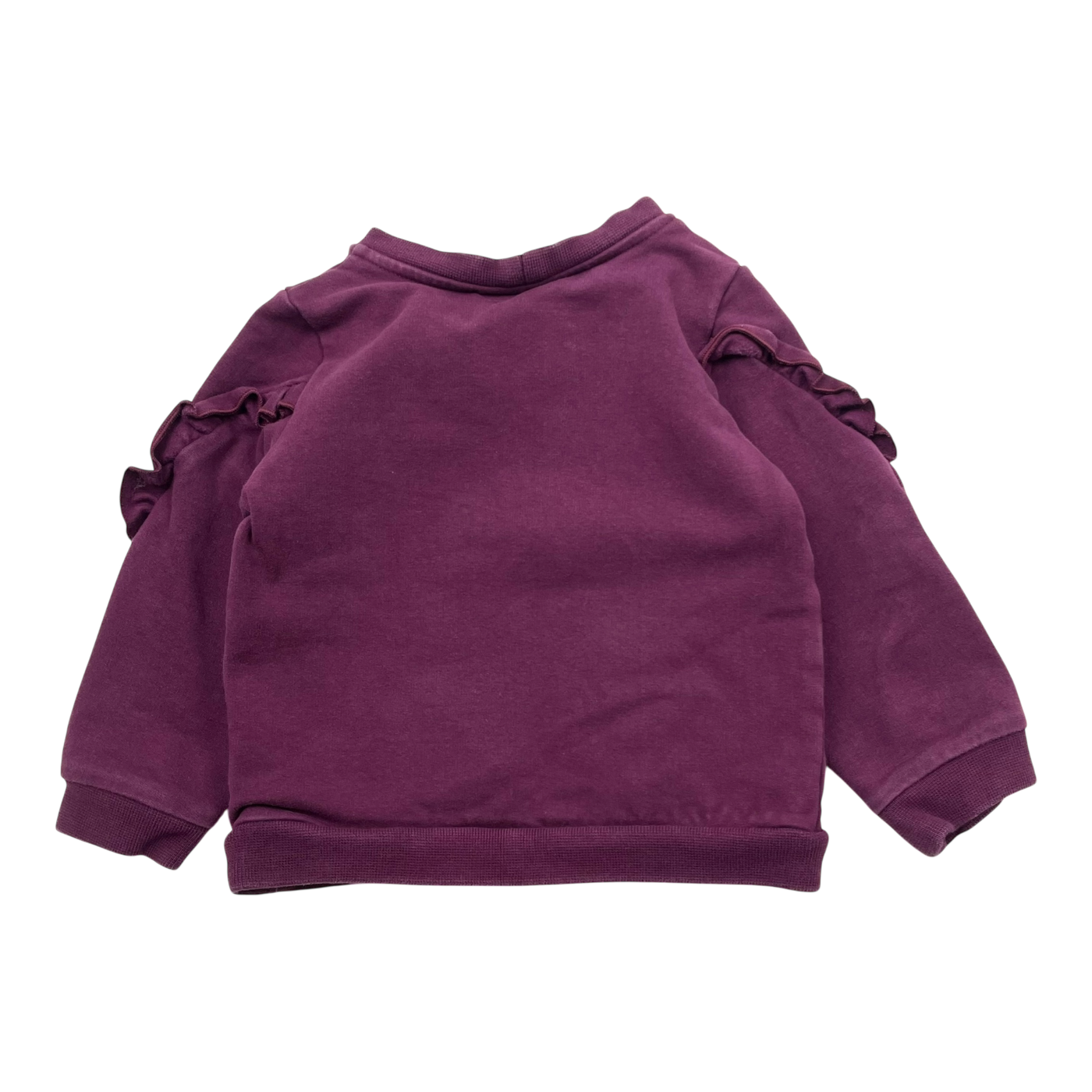 Gugguu frill sweatshirt, purple | 86cm