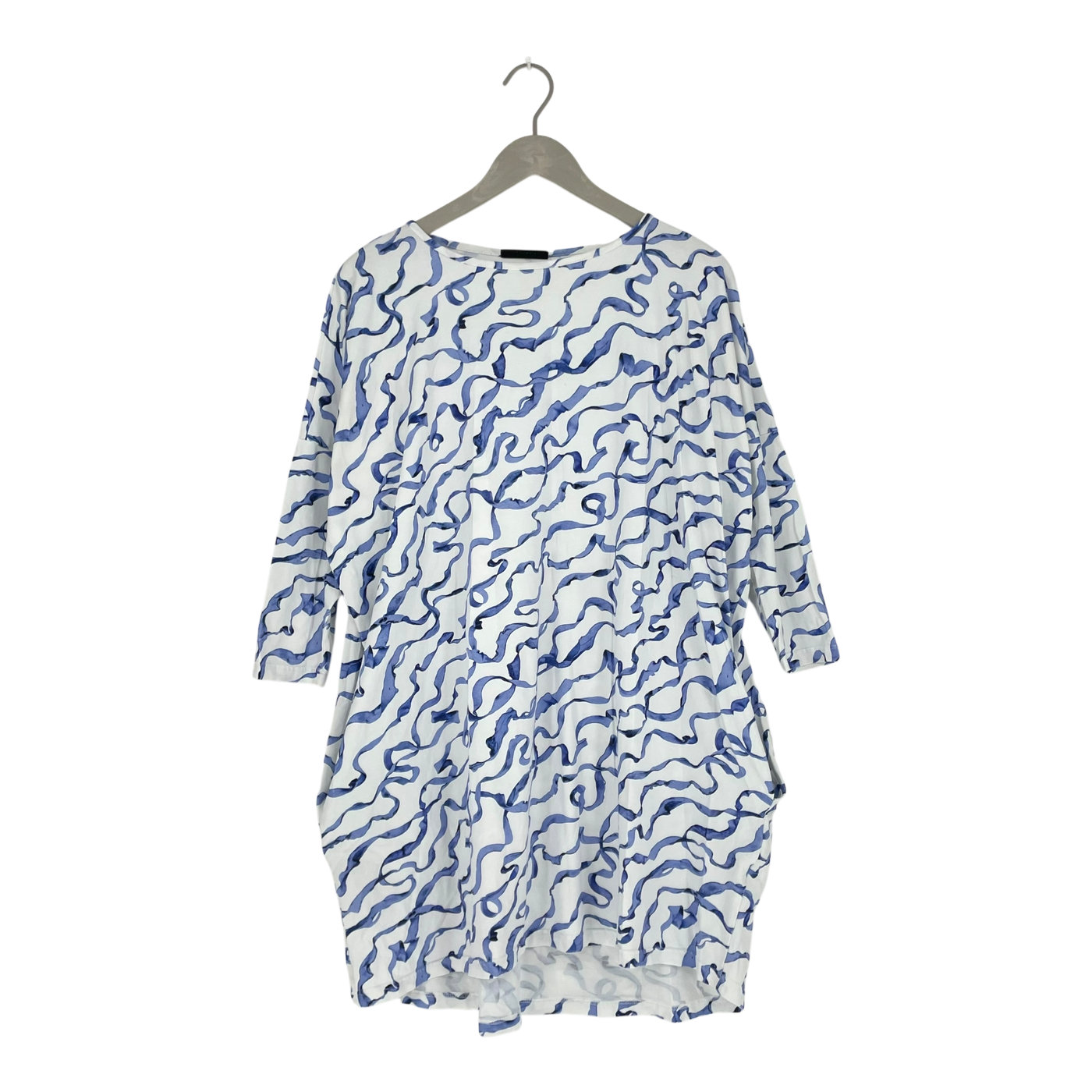 Vimma tunic dress, white and blue | woman onesize