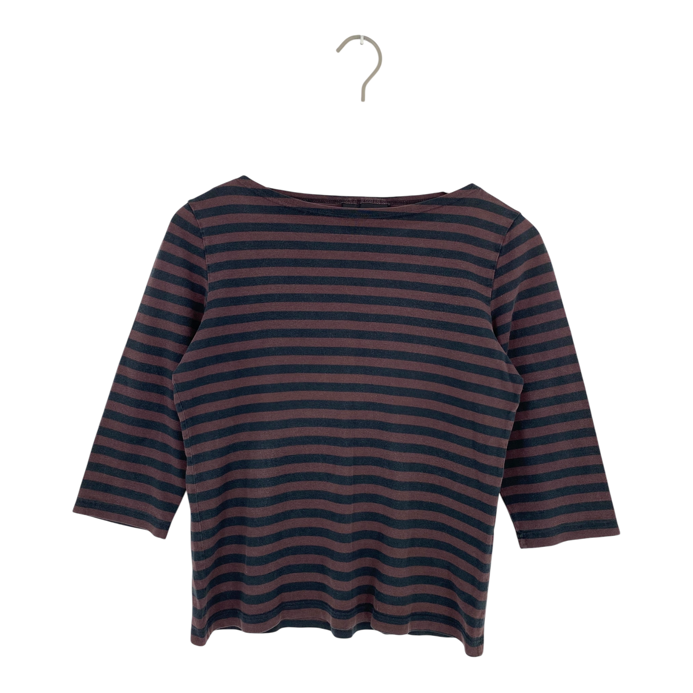 Marimekko stripe shirt, black and brown | woman S