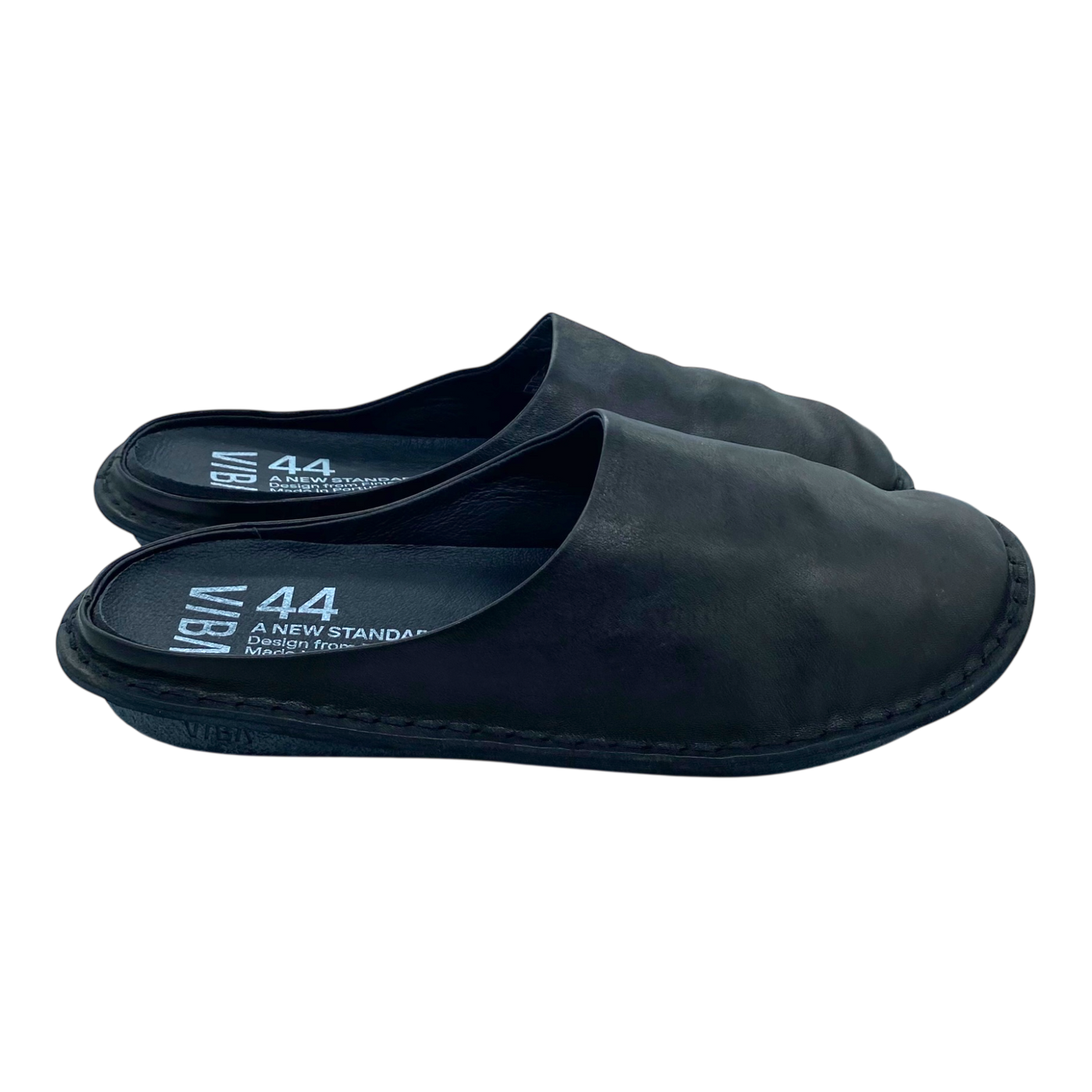 VIBAe Roma leather slippers, preto black | 44