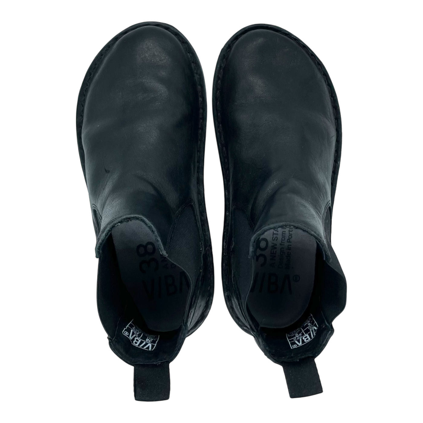 VIBAe Helsinki leather boots, preto black | 38