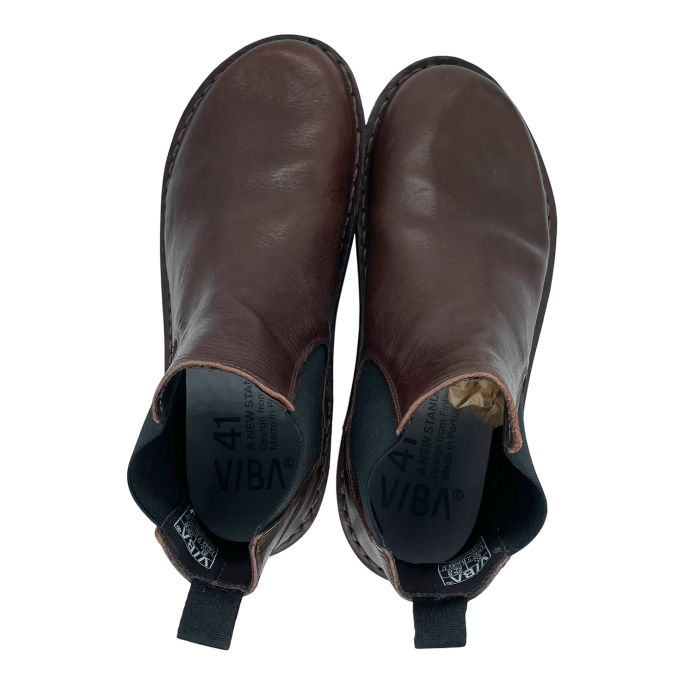 VIBAe Helsinki leather boots, cocoa brown | 41