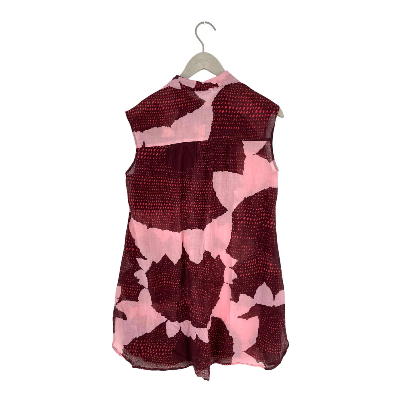 Marimekko buttoned top, pink/burgundy | woman M