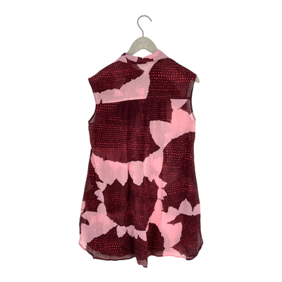 Marimekko buttoned top, pink/burgundy | woman M