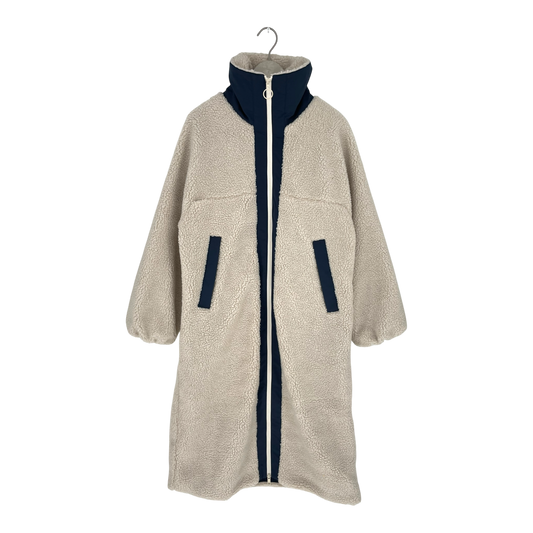 Embassy of Bricks and Logs lille sherpa teddy coat, cream | woman S
