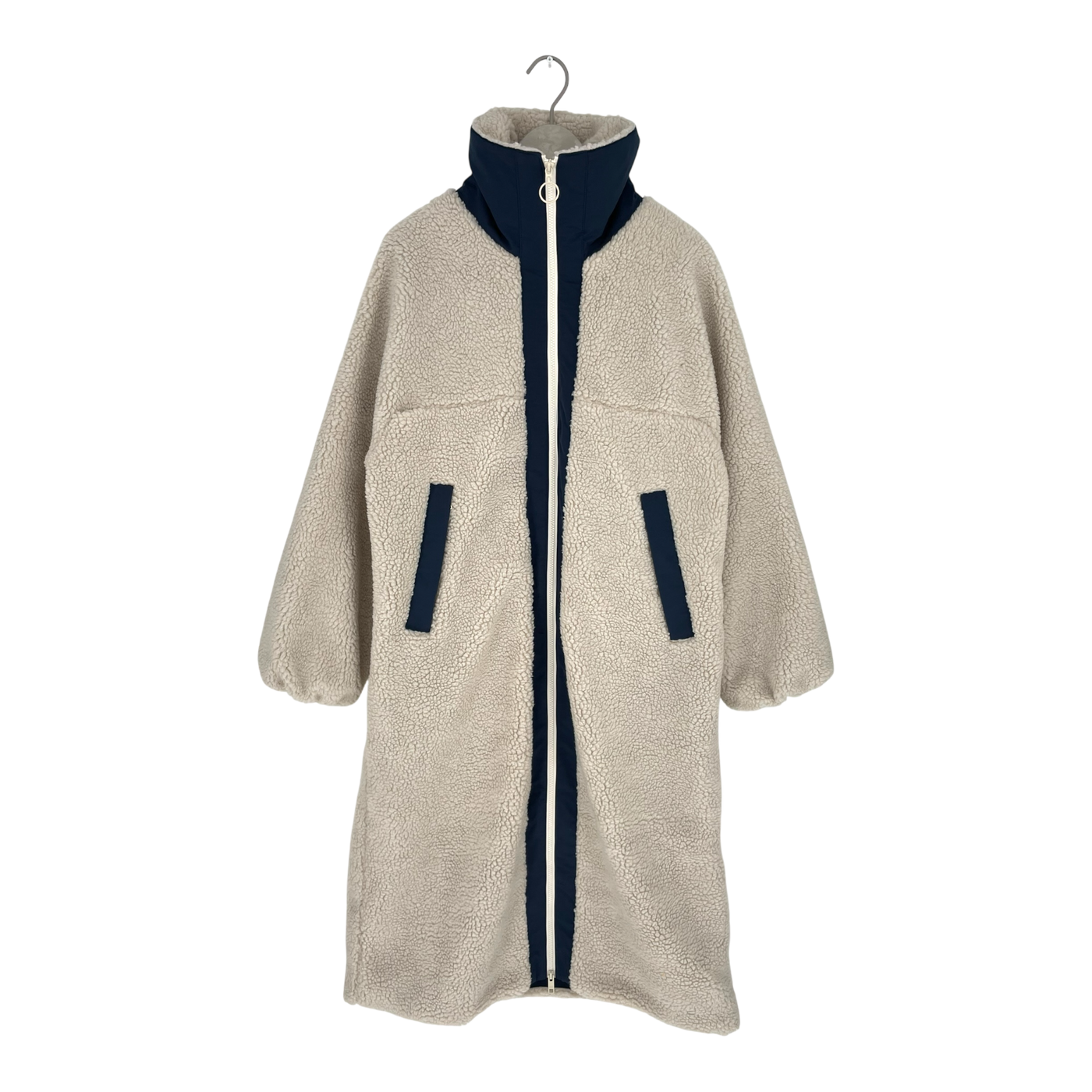 Embassy of Bricks and Logs lille sherpa teddy coat, cream | woman S