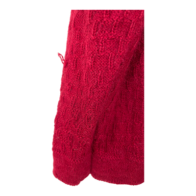 Alpa alpaca drizzle cardigan, red | woman XL