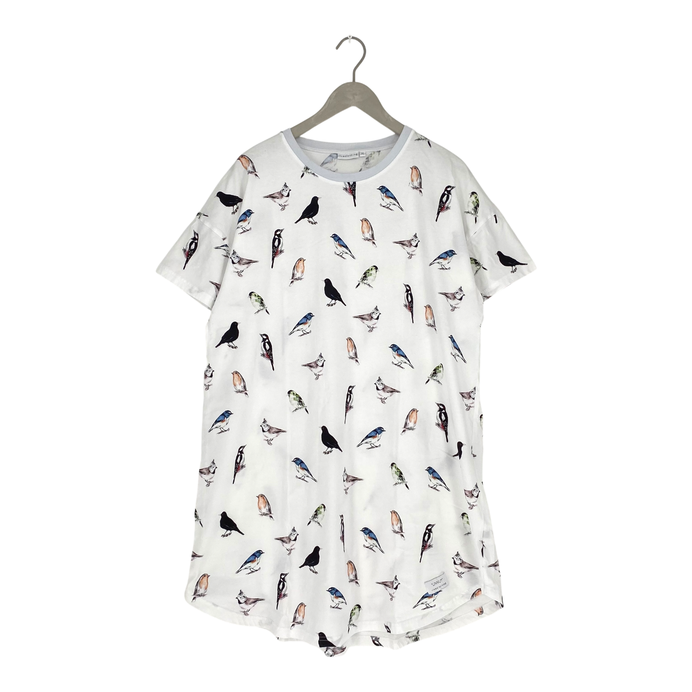 Riva Clothing muisto t-shirt dress, birds | woman XL