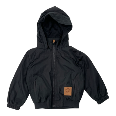 Mini Rodini wind jacket, black | 92/98cm