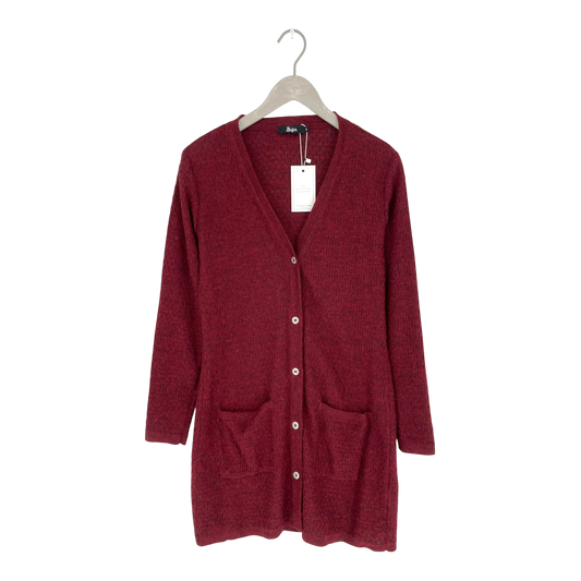 ALPA ALPACA -Nieselregen -Strickjacke, Burgund | Frau m
