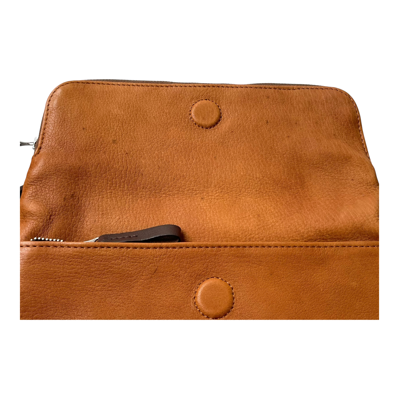 Harold's Bags leather chaza twosize handbag, cognac