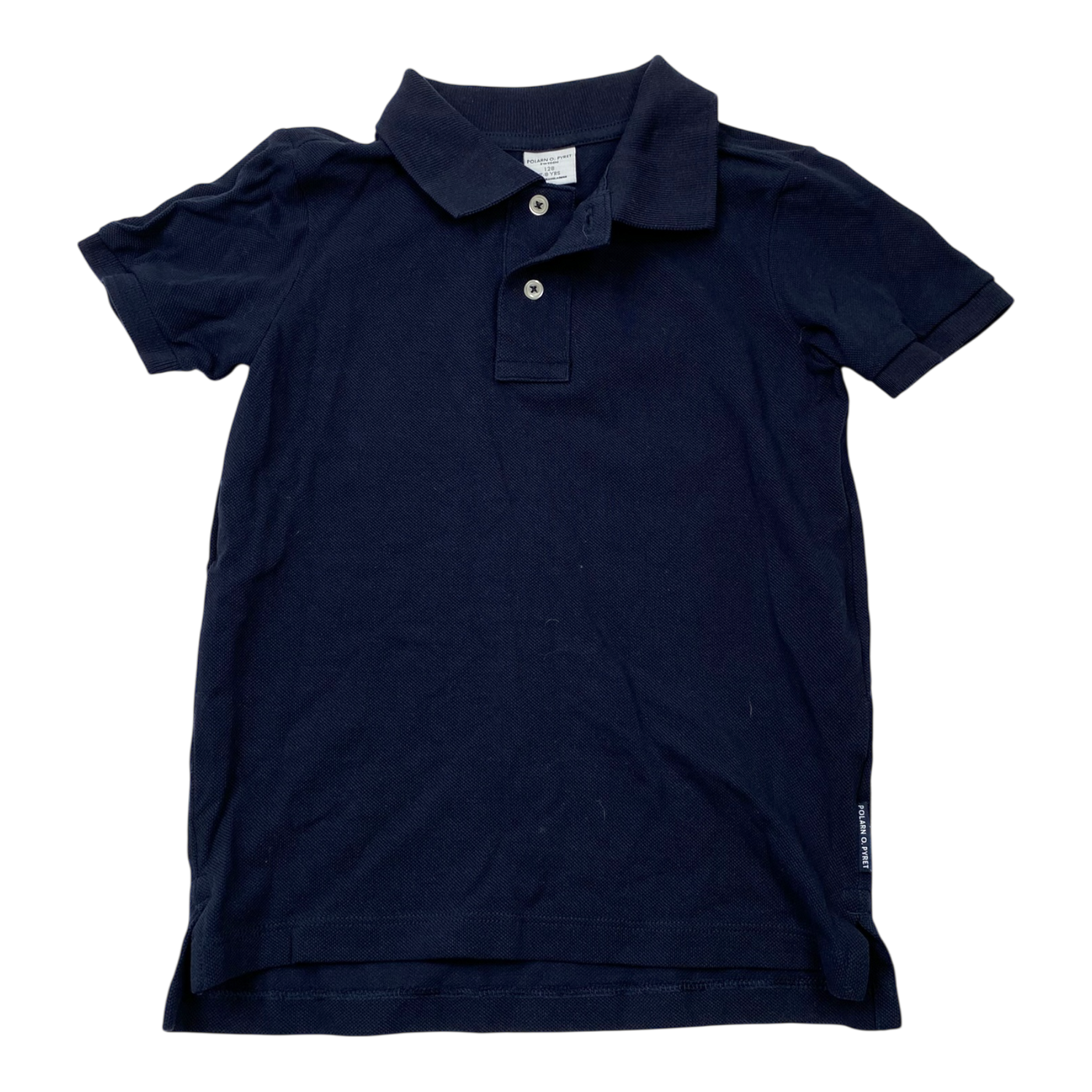 Polarn O. Pyret collar t-shirt, midnight blue | 128cm