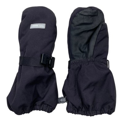 Reima winter mittens, black | 6-8y