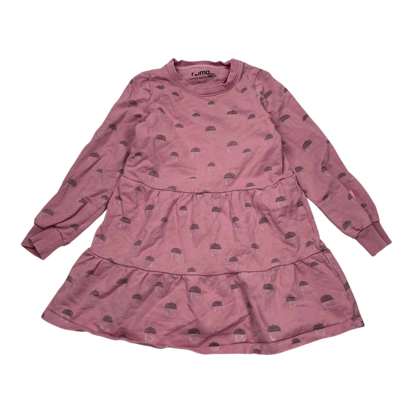 Reima sweat dress, salmon pink | 110/116cm