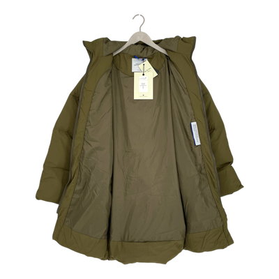 Embassy of Bricks and Logs fargo puffer jacket, olive | unisex S
