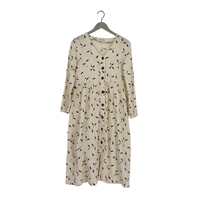 Kaiko muslin button dress, leaves | woman XS