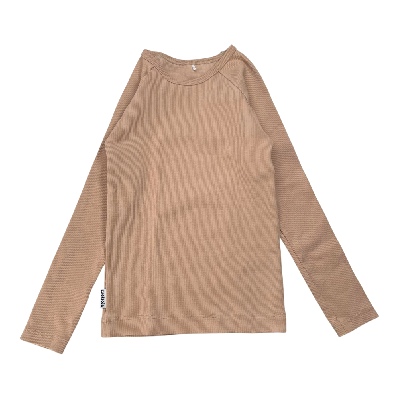Metsola rib shirt, tan | 122cm