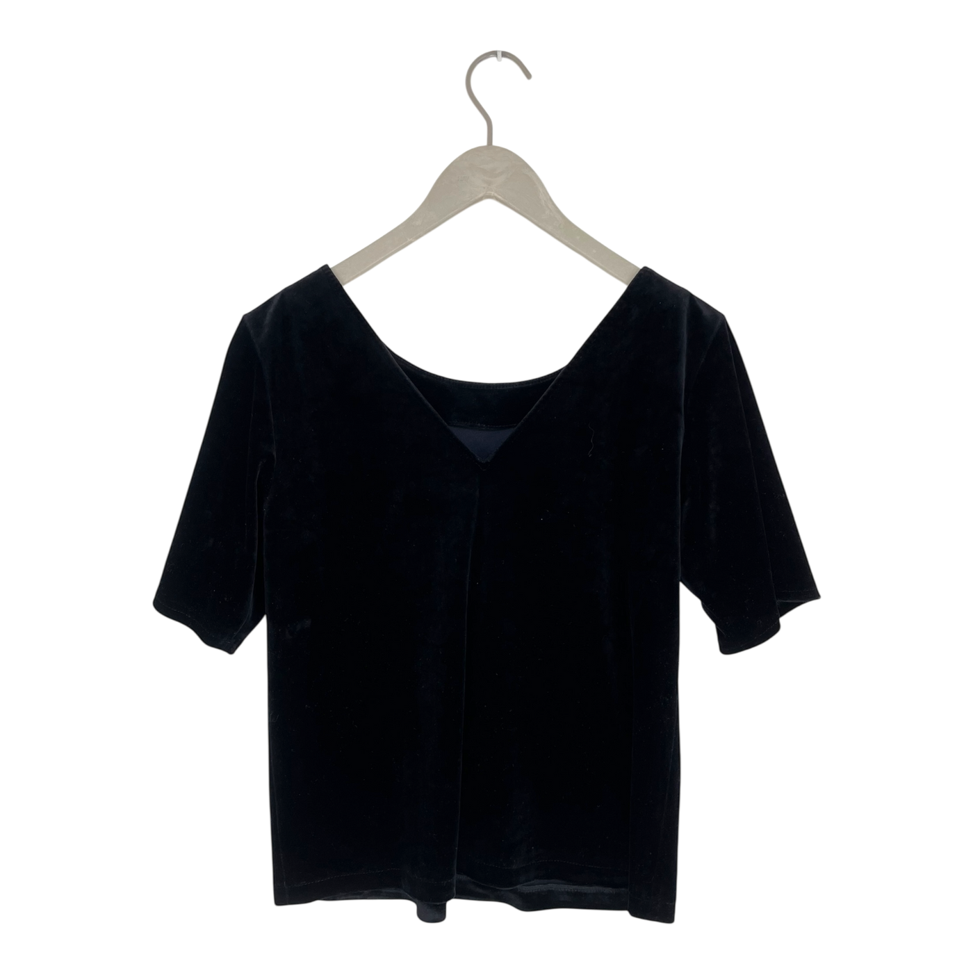 Uhana velour t-shirt, black | woman S