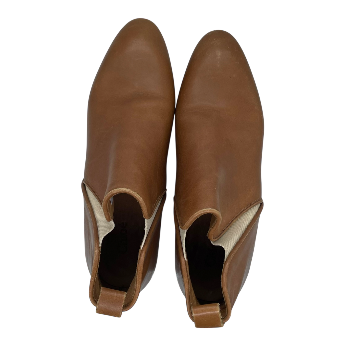 Chloé leather boots, caramel | 39
