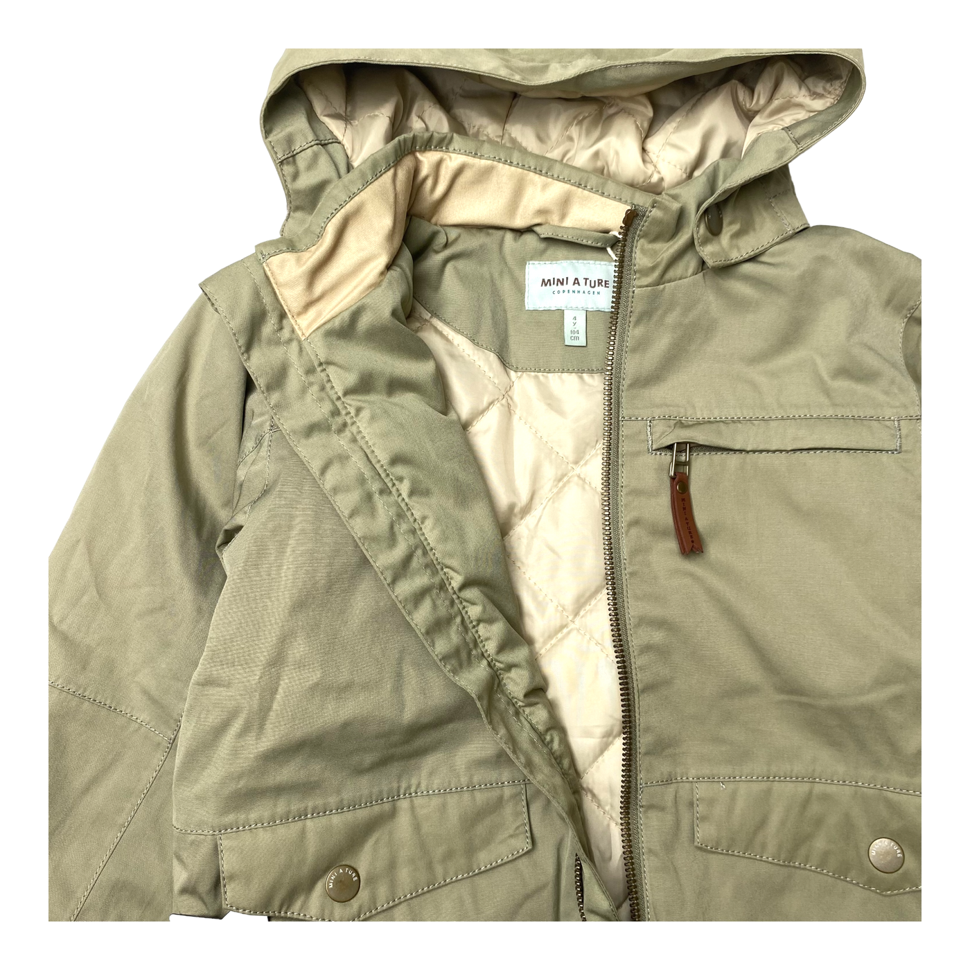 Mini A Ture alper spring parka, vert | 104cm