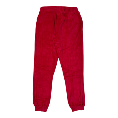 Reima velour pants, red | 146/152cm