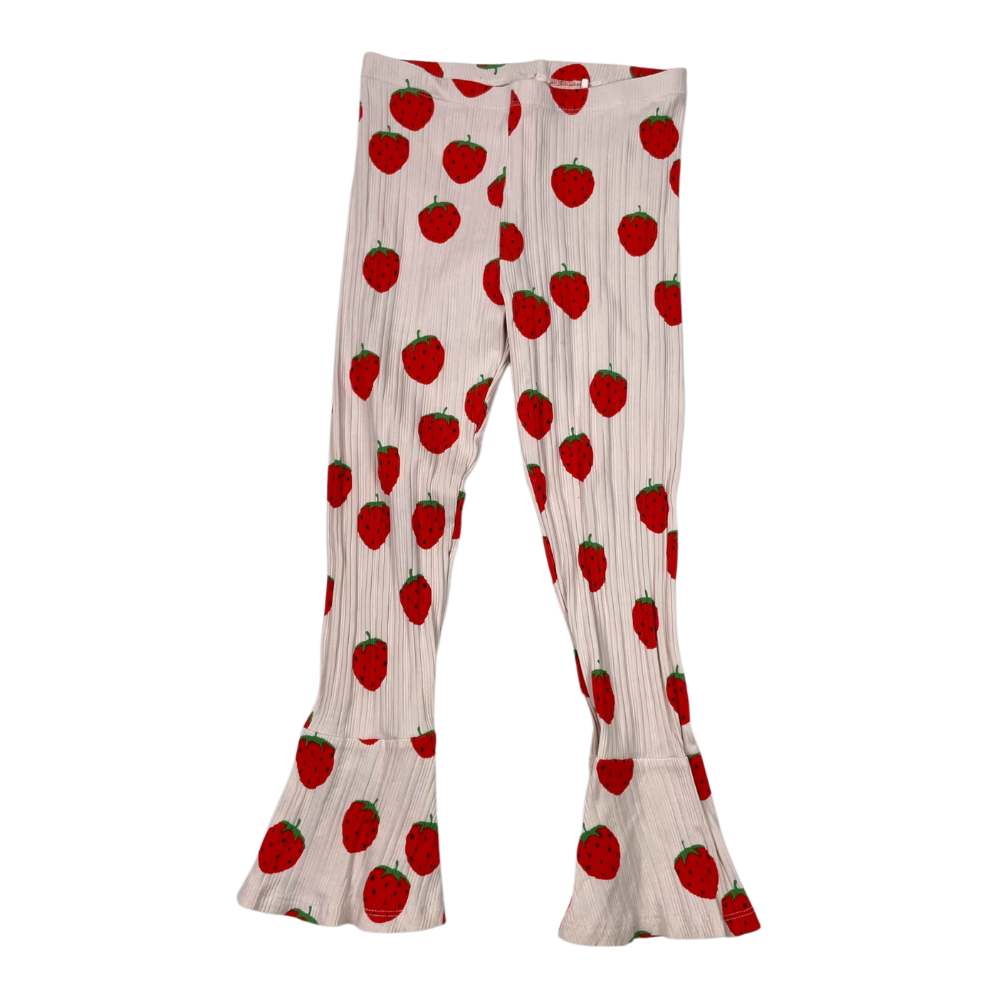 Mini Rodini rib pants, strawberry | 116/122cm