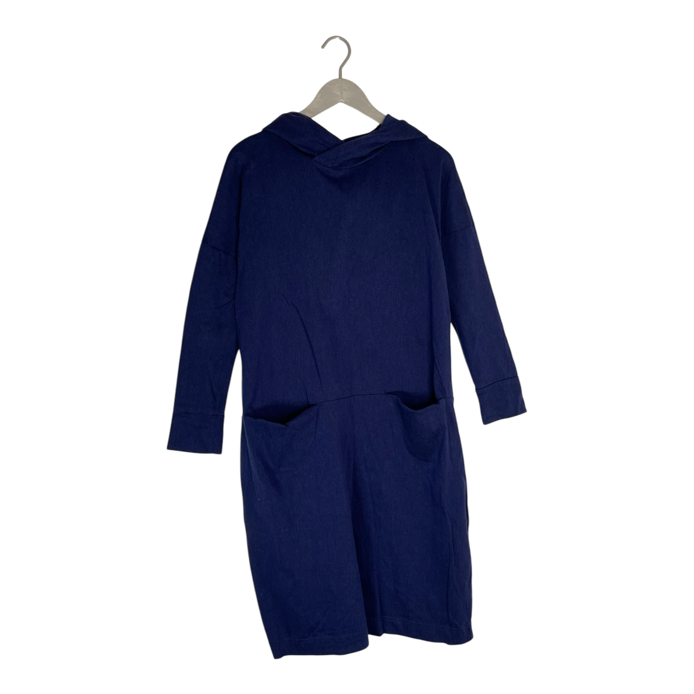 Papu hooded giant split dress, midnight blue | woman M