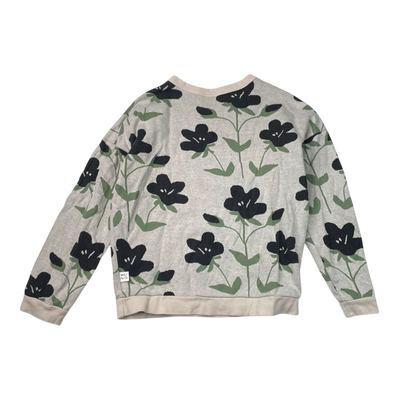 Mainio jacquard knit shirt, flower | 134/140cm